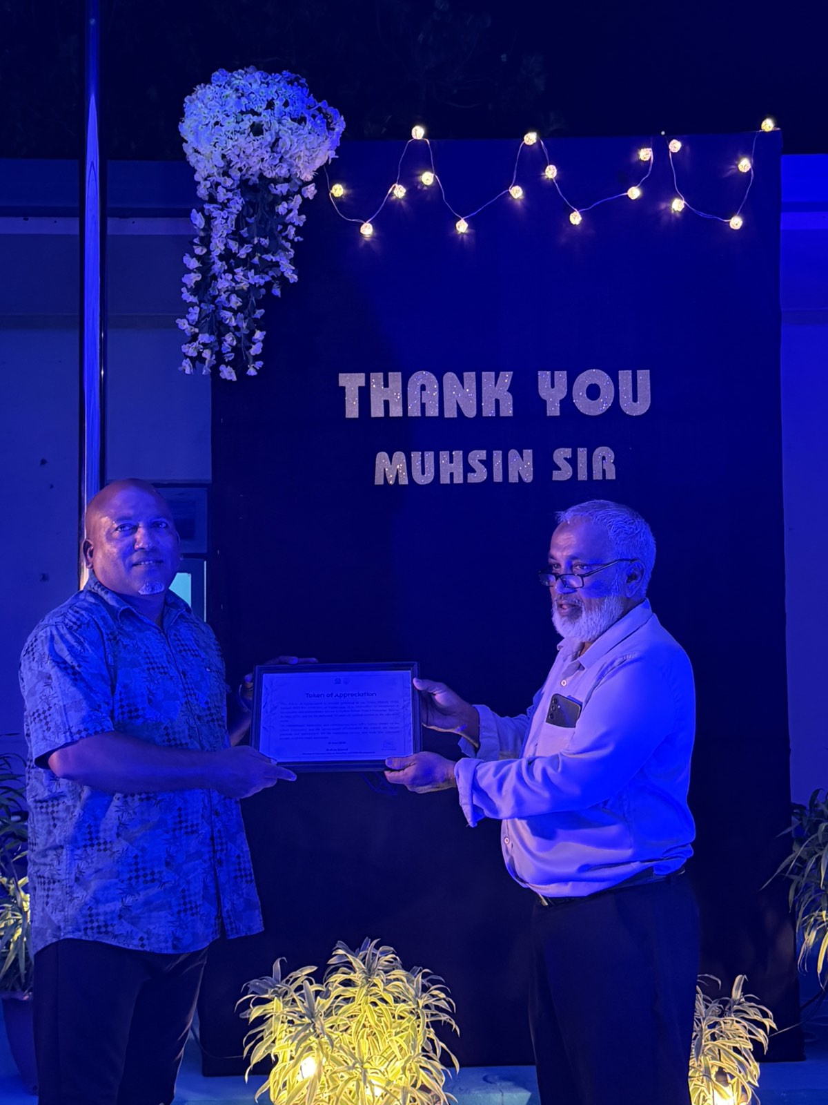 Principal Farewell Party - Muhsin Sir 